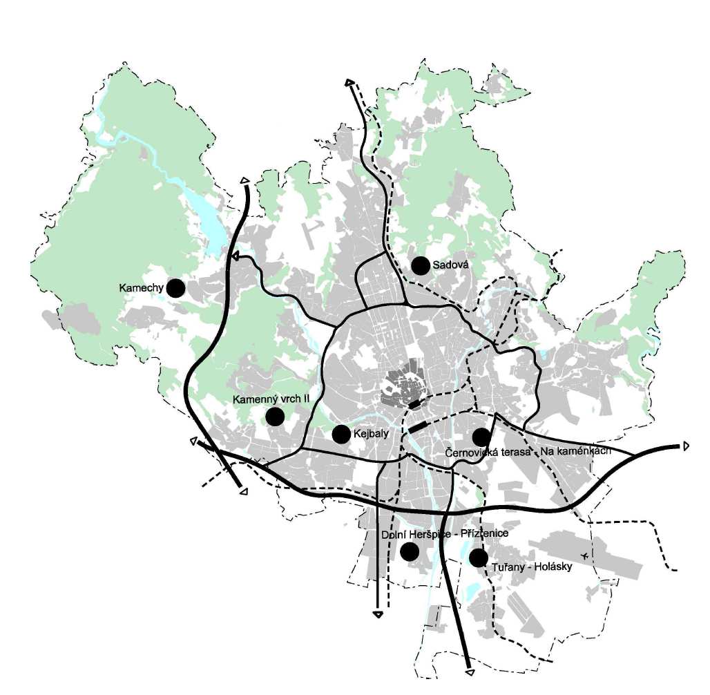 Individuální výstavba Území vymezené Územním plánem města Brna.