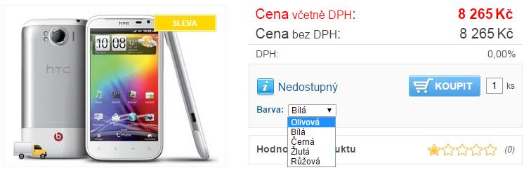 Zobrazení na e-shopu V zákaznickém front-endu můžete varianty zobrazit dvojím způsobem pomocí výběrových seznamů nebo pomocí tabulky variant.