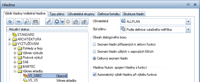 Průvodce pro vyztužování Lekce 3: Výkresy skladby 121 Protože mezipatrové podesty a schodišťová ramena jsou vyrobena jako prefabrikované díly, nakreslete nejdříve ohraničení těchto stavebních dílů.