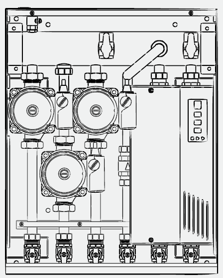 3318346 MGZ III (MONO III) Hydraulický modul pro jednu teplotní úroveň, 3