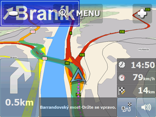 43 Navigator 16 Pořadí průjezdních bodů lze přesouvat tažením. Na daný bod klikněte a chvilku držte. Okolo řádku se vytvoří zelený rámeček. Pak jej můžete přesunout.