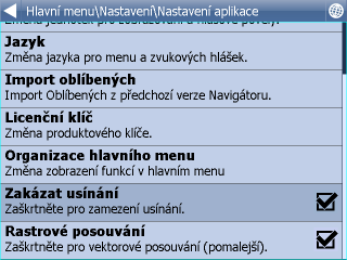 87 14.8 Navigator 16 Aplikace V tomto menu lze nastavit obecné vlastnosti Navigátoru. 14.8.1 Licenční klíč K nutnosti změnit licenční klíč může dojít