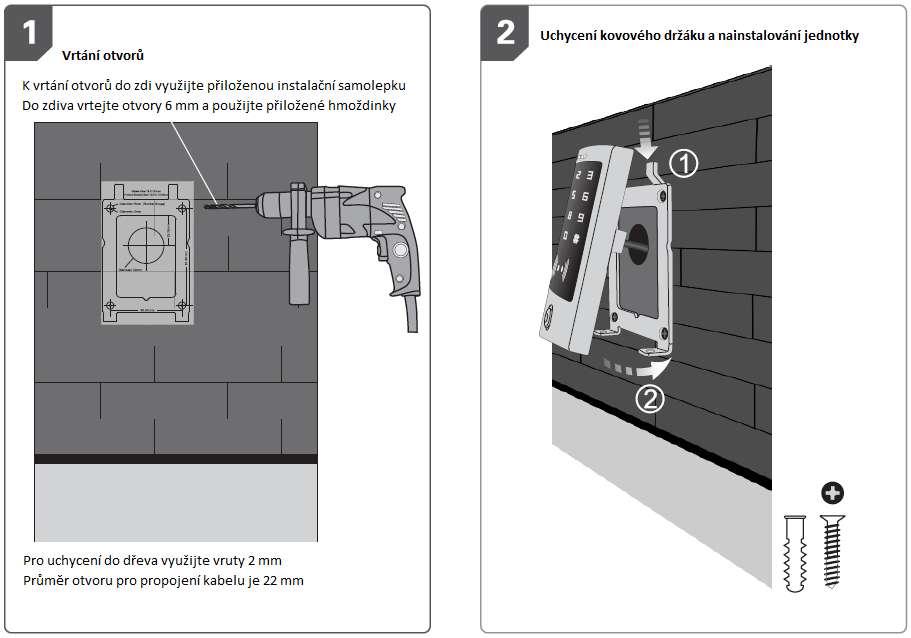 Postup instalace SEBURY