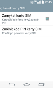 22 z 34 Změna PIN kódu Zvolíte možnost Zabezpečení.