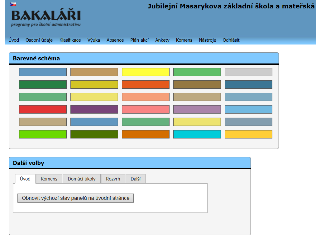 3.9.1. Přehledy přihlášení V kartě Přehledy přihlášení zobrazíte tabulku s přehledem Vašich přihlášení do aplikace Bakaláři. 3.9.2.