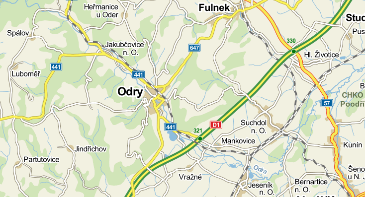 (resp. III.) železničního koridoru. V těsné blízkosti regionu prochází rychlostní silnice R48. Vzdálenost této komunikace je 6-23 km, resp. cca 10-30 min. z jednotlivých obcí. Obrázek č.