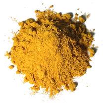 Kurkuma indický šafrán - barvivo, koření získávané z rostliny Curcuma longa látka kurkumin důležitou součástí potravy v Indii ( 1-2 g