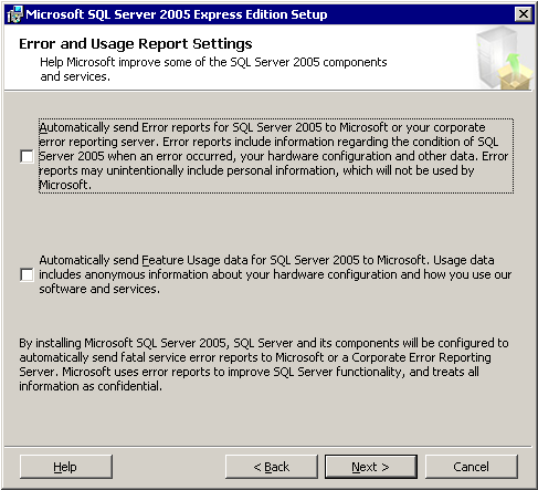 PŘÍLOHA C. INSTALACE SOFTWARU SQL SERVER 120 (a) Výběr součástí SQL Serveru. (b) Volba způsoby autentifikace SQL Serveru. Obrázek C.