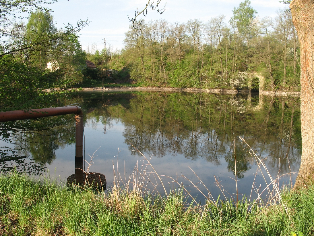 Návrh rekonstrukce MVE v lokalitě Dvorec u Nepomuka Bc. Jiří Rod 2012 Náhon odbočuje na levém břehu jezu. Jeho celková délka je 1580 metrů.