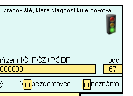 Stránka 23 z 26 Verze 1.7 Zpětné dávka s chybou Je-li v záznamu chyba zobrazí se : a) v horním levém rohu semafor s červenou b) pod formulářem v tabulace výstup dat ze systému NOR : ID záznamu zdrav.
