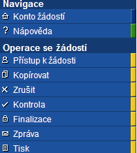 Tato tlačítka jsou hlavním nástrojem pro editaci polí. Nejčastěji jsou využívána tato: Nový záznam v případě, že chcete vyplnit položku, osobu, apod., využijete toto tlačítko.