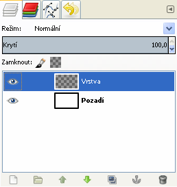 DUM05- strana 11 Otevření zavřeného okna panelu nástrojů: Menu příkazů ve vlastním okně Gimpu. Vybereme Okna. Z kontextové nabídky vybereme Panel nástrojů.