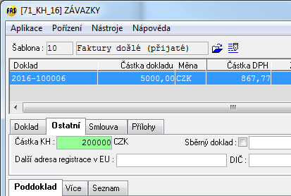 12 Kontrolní hlášení DPH Do pole Částka HK uveďte částku celého splátkového kalendáře. Tedy nemusíte rozepisovat celý rozpis dokladu dle varianty 1).