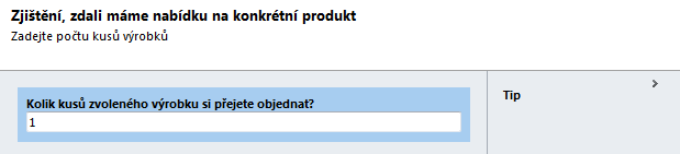 rozeslali zvoleným dodavatelům žádost o zaslání nabídky (request for proposal). V situaci, kdy nabídky na požadované zboží máme k dispozici tyto se zobrazí včetně ceny za kus jednoho výrobku.