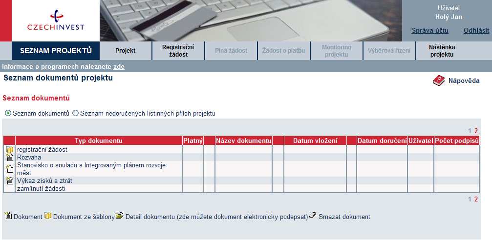 do maximální velikosti 2 MB. Pozn.: Elektronické přílohy lze zasílat také zkomprimované do formátu.zip.