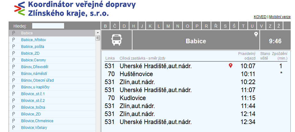 Závěr zásadní přínosy projektu KORIS Výstupy z CED ve vazbě na výběrová řízení Aktuální informace o stavu, zpoždění či předjetí spoje.