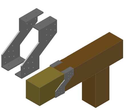 7.1.5.2 Podélné nastavení dřevěných prvků Gerberovou spojkou Základní popis: Gerberova spojka je kovový prvek, který se vyrábí jednolitě nebo v podobě dvou zrcadlově obrácených kusů.