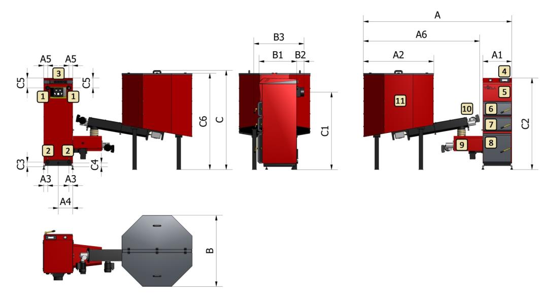 Kotle Draco Tytan Bio jsou automatické (podávání paliva, otáčky ventilátoru a řízení ostatních zařízení v systému), ale i přes to vyžadují obsluhu uživatele.