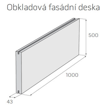 Tyto betonové obkladní fasádní desky jsou určeny k vytváření předsazených odvětrávaných fasád občanských a bytových budov zejména montované a skeletové konstrukce.