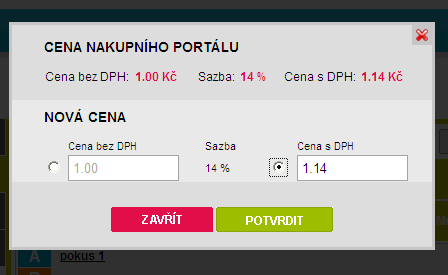 Str. 13 Vyplníme kolonky Dodání od do (nelze zadat datum dřívější, než je den kdy produkt zakládáte nebo objednáváte), případně můžeme upravit cenu kliknutím na