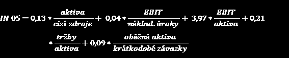 Dle vypočtených hodnot je možné s velkou pravděpodobností předpovídat očekávaný vývoj.