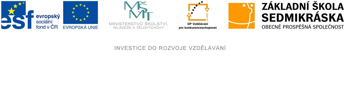 Základní škola Sedmikráska, o.p.s. Bezručova 293, 756 61 Rožnov pod Radhoštěm ČESKÁ REPUBLIKA Pohoří ČR Autor: Mgr. Pavel Sedlák Vytvořeno: září 2013 Název: VY_32_INOVACE_VL_04_ČESKÁ REPUBLIKA 4. 5.