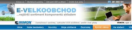 IRIMON NA INTERNETU ZAHRADNÍ LED OSVĚTLENÍ 12 V ARTLIGHTS Komplexní informace o zahradním LED osvětlení Artlights $ Podrobný popis svítidel a příslušenství $ Rozdělení svítidel dle typu a použití $