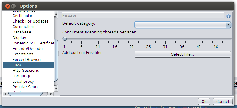 ZAP Funkce Fuzzing Fuzzing technika předkládání množství neplatných či nečekaných