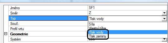 2. Umístění vrtu a výškovou polohu vrtu 3. Vytvoříte si ZS 4. Zadáte plošné zatížení na ploše. 5.