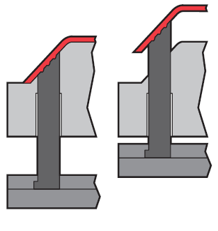 Obr. 35 Stírací deska (10) Tvarové vyhazovače, které nemají rovnou čelní stěnu, je nutné je aretovat, proti pootočení.