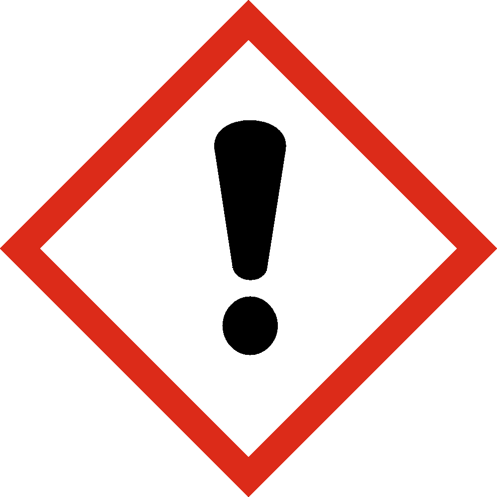 Označení podle nařízení (ES) č. 1272/2008 v platném znění Piktogramy označující nebezpečí Signální slovo Varování Standardní věty o nebezpečnosti H319 Způsobuje vážné podráždění očí. H315 Dráždí kůži.