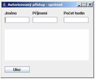 Obr 1. Jak vidíte formulář obsahuje tři textová pole pojmenovaná tpjmeno, tpprijmeni, tppocethodin, která jsou určena pro vstup jednotlivých parametrů.