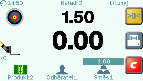 3.8.1 Mícháni směsi CZ694-07.PCX CZ694-23.PCX CZ694-24.PCX 1. Aktivujte režim Směs (2.3.1) 2. Potvrďte volbu směsi. Všechna data budou ukládána do předtím zvolené zákaznické paměti.