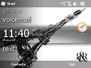 Mobilní Platformy 2.2 Symbian OS Obrázek 2.1-1 (vlevo) - Today obrazovka v zobrazení na šířku Obrázek 2.