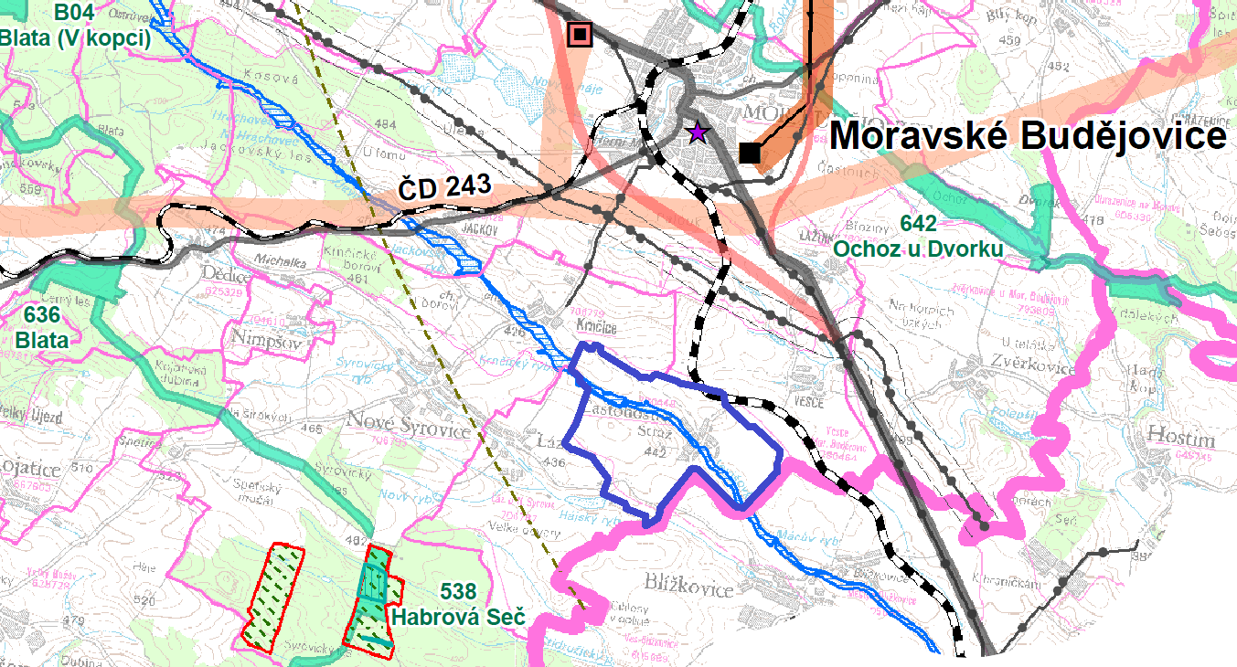 19 Ze Zásad územního rozvoje Kraje Vysočina (ZÚR Kraje Vysočina), vydaných zastupitelstvem Kraje Vysočina dne 16/9 2008 a ve znění Aktualizace č.