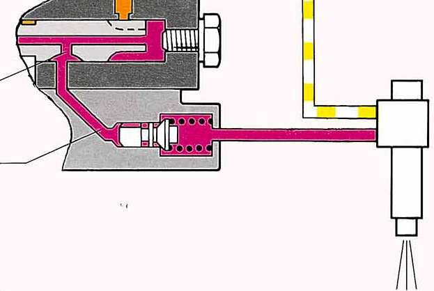 Výtlačný ventil Výtlačný ventil (obr.17,18) má za úkol uzavírat výtlačné palivové potrubí, musí snížit tlak v tomto potrubí po ukončení výtlaku.