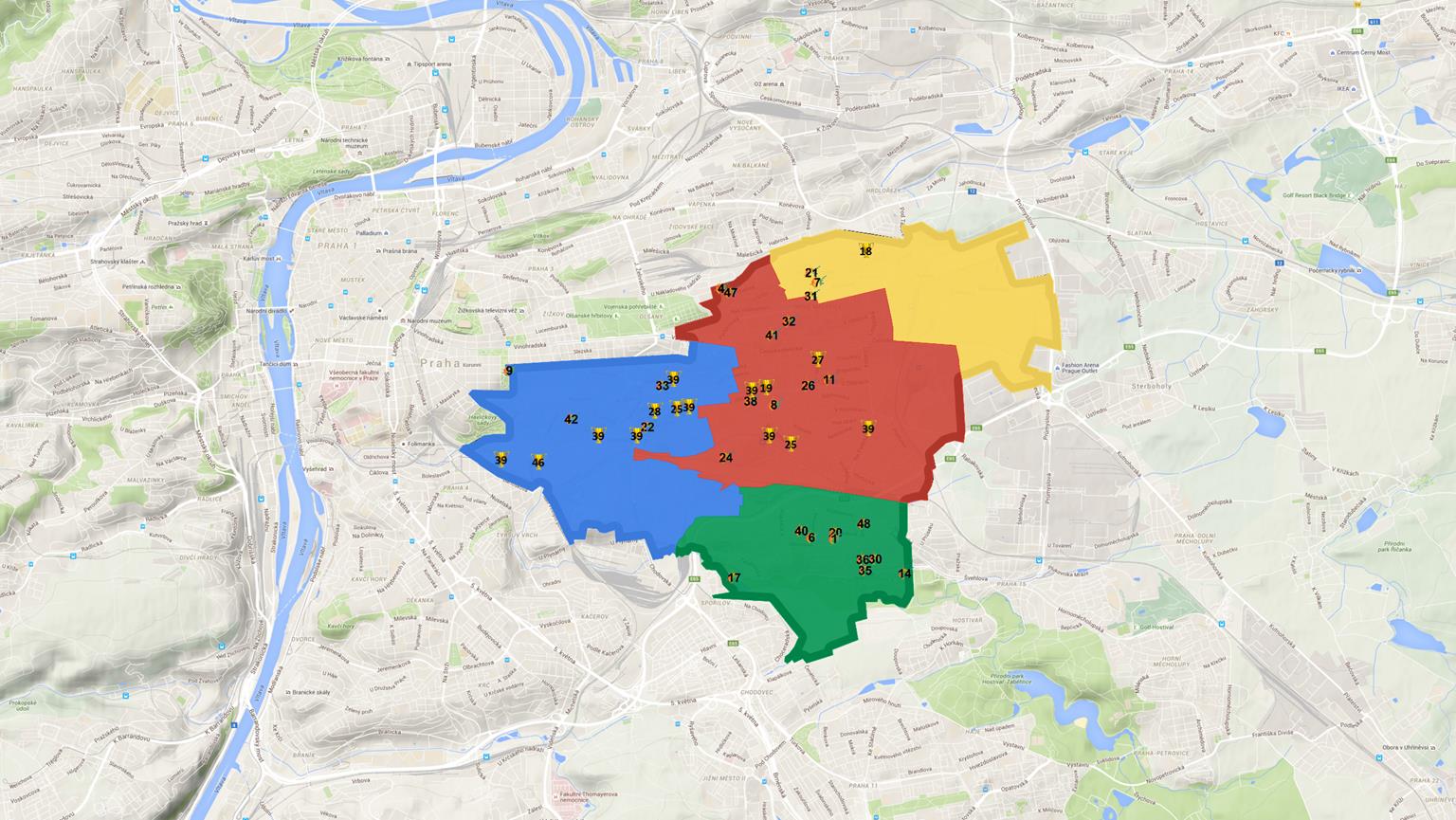 Výsledky - dle čtvrtí Lidé hlasovali velmi lokálně - na prvních čtyřech místech v každé čtvrti se umístily projekty z dané čtvrti městské části Praha 10, a následovali projekty z přilehlých čtvrtí.