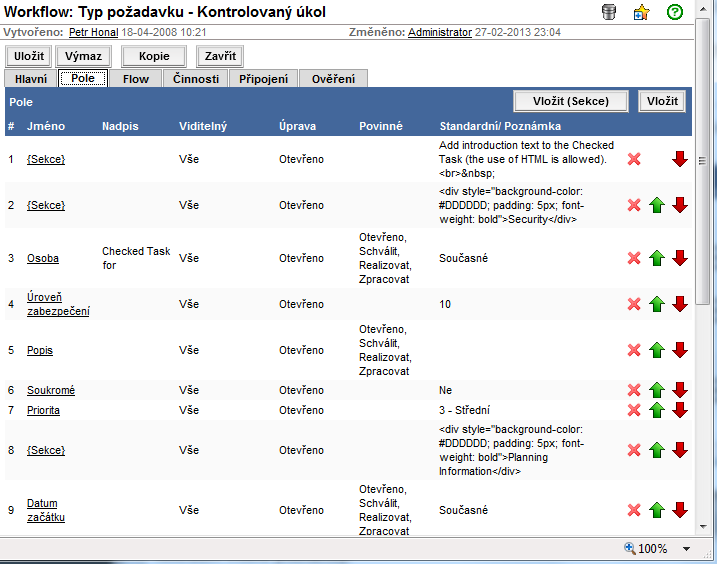 Mohu si definovat vlastní procesy?