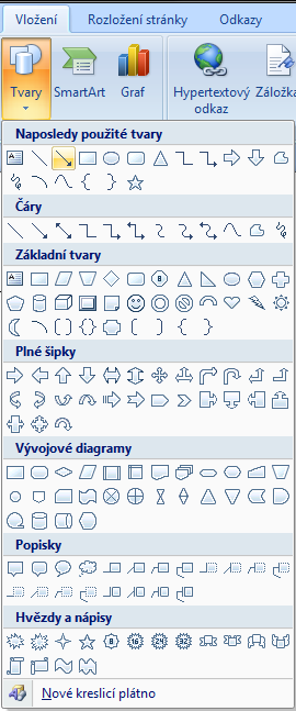 12.4.1 Vložení klipartu Na kartě Vložení vybereme Klipart (Online obrázky). V pravé části okna se objeví panel, ve kterém zadáme hledaný pojem. Můžeme také upřesnit typy souborů, které chceme hledat.