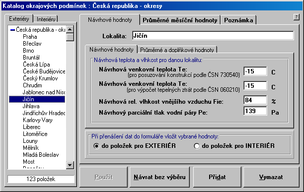 Přílohy 31 Tlačítko Vymazat konstrukci Po stisku tohoto tlačítka je možné vymazat právě zobrazenou konstrukci z katalogu. D.