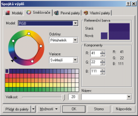 Síťová výplň je jedna z novinek mezi nástroji ve verzi CorelDRAW 9. Efektivně řeší problém tvorby nepravidelných barevných přechodů.