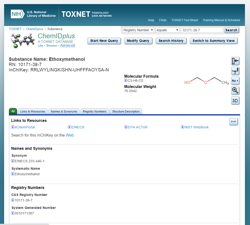 b. TOXNET