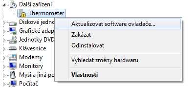 Manuální instalace ovladače V případě, že se Vám nepovedlo řádně nainstalovat ovladač, či jste zařízení připojili do počítače před instalací ovladače, nebo jste pokročilý uživatel, můžete pokračovat