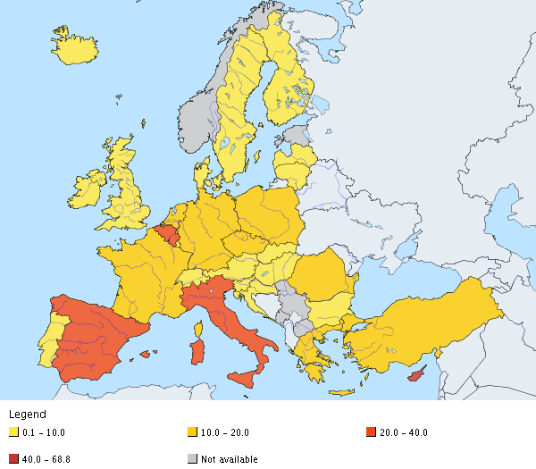 Vodní hospodářství a jakost vody v evropském kontextu KLÍČOVÁ SDĚLENÍ Většina evropských zemí netrpí nedostatkem vody. Nejpříznivější situace je v severní Evropě a na Slovensku.