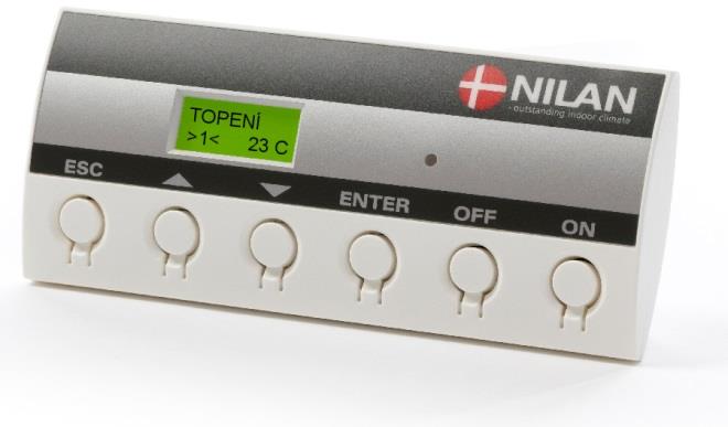 NILAN s.r.o. NILAN s.r.o. CTS 602 může využívat své čidlo T15 jako prostorový termostat PT. Pro takové zapojení je nutné doplnit základovou desku o rozšiřující modul S7.