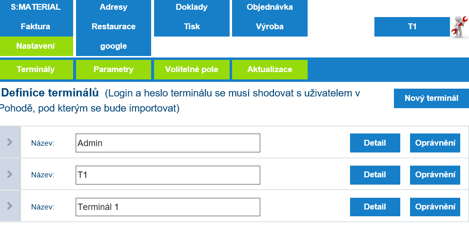 1. Nastavení 1.1. První přihlášení Předpokladem je správná instalace systému.