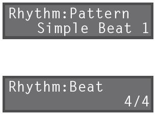 14), aktuální typ rytmiky a rytmus bude také uložen. Nastavení tempa Nastavení tempa RC-300 zahrnuje tempo fráze (str. 21), sdílené u stop 1, 2 a 3, i původní tempo (str. 19) každé stopy.
