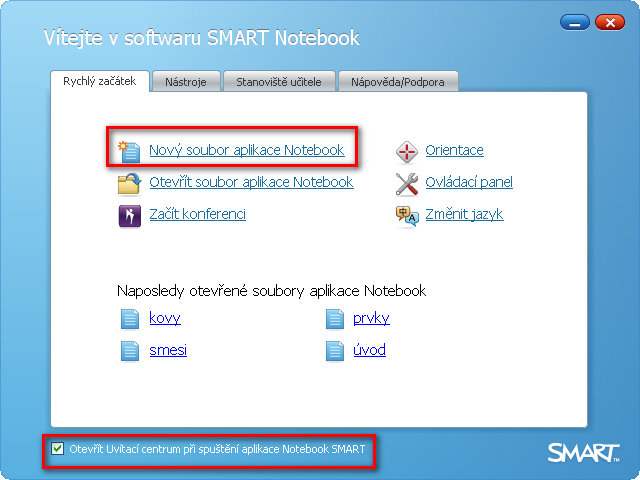 3. POSTUP TVORBY INTERAKTIVNÍCH POMŮCEK V CHEMII V předchozích kapitolách jsme si popsali obecnou charakteristiku programu SMART Notebook.