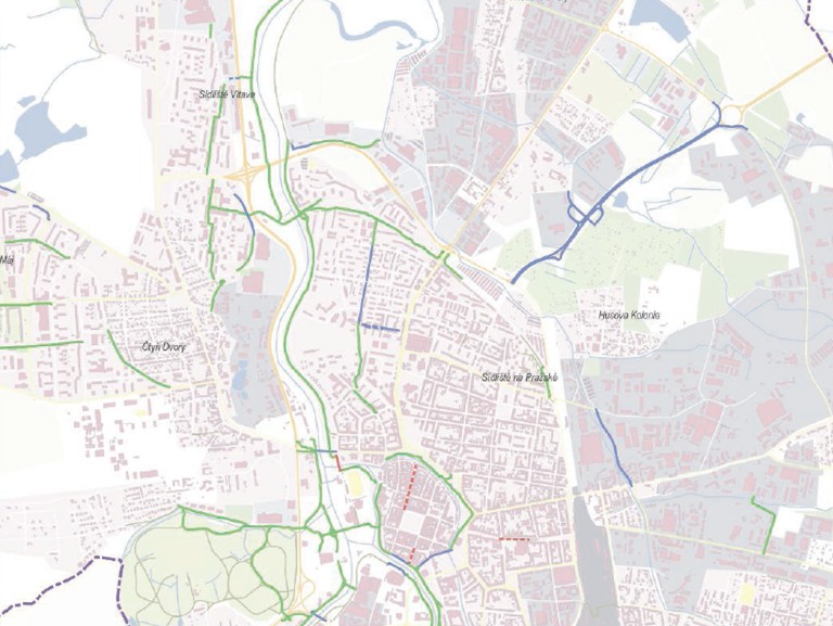 Cíl práce Možnosti využití dopravní infrastruktury pro cyklistickou dopravu na