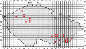 UTB ve Zlíně, Fakulta technologická 24 Obr. 5. Mapa přirozeného výskytu dřínu obecného v ČR [5] Dřín netrpí téměř žádnými chorobami a rostliny nejsou výrazně napadány žádnými škůdci.